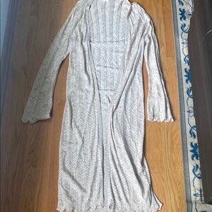 White House Black Market Cream Cardigan